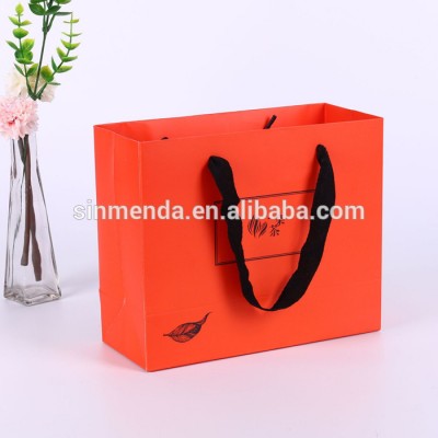 Promotional advertising logo print custom design luxury gift kraft paper bag