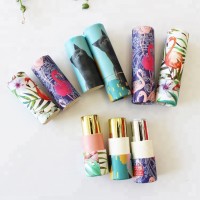 custom printed recyclable hand made empty paper lipstick tube